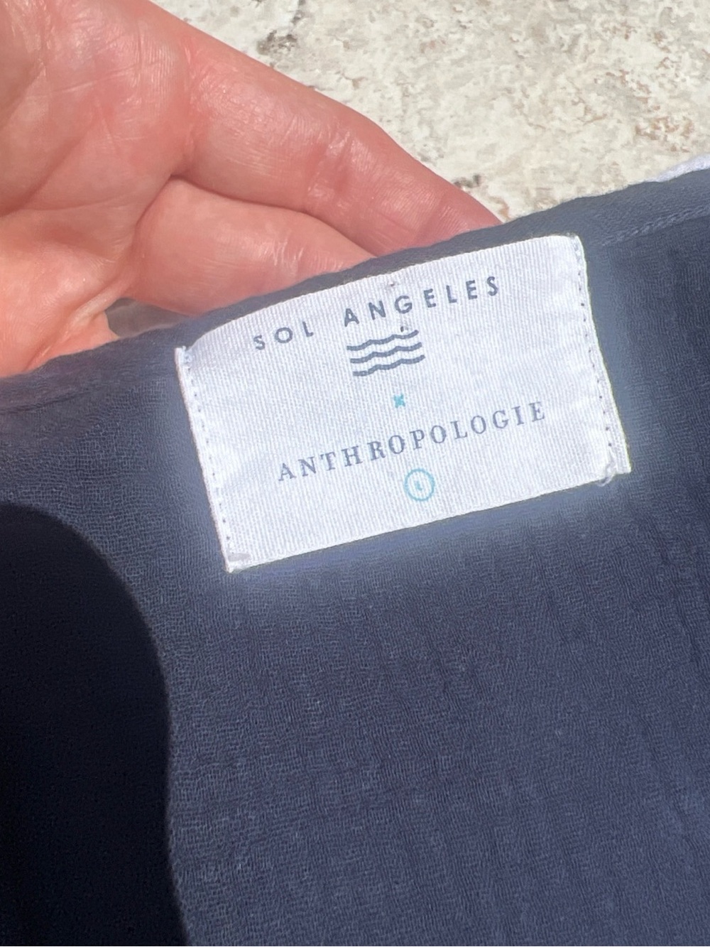 Anthropology LOS ANGELES gauze Light OMBRÉ tunic L - Picture 9 of 11